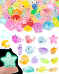FIVEIZERO 102PCS Luminous Mini Resin Ocean Animals Bulk by FIVEIZERO