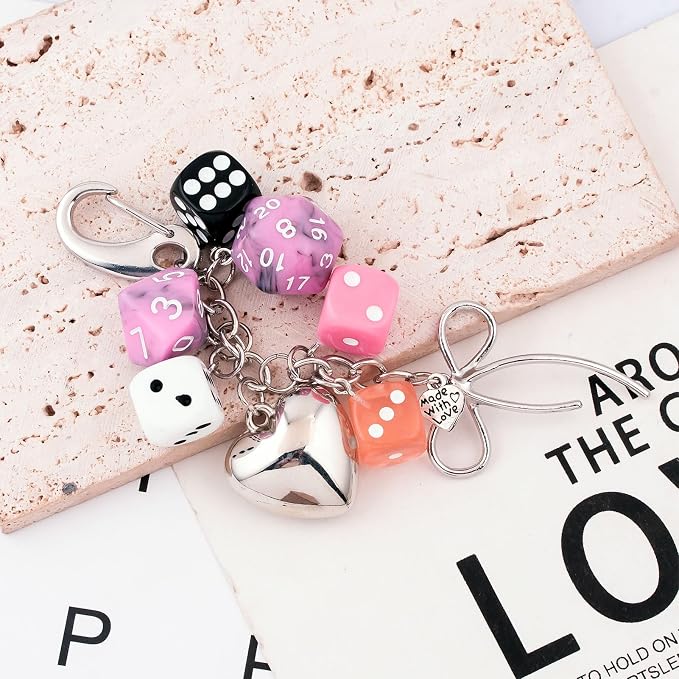 Dice Bag Charms Keychain for Women Men - Image 5