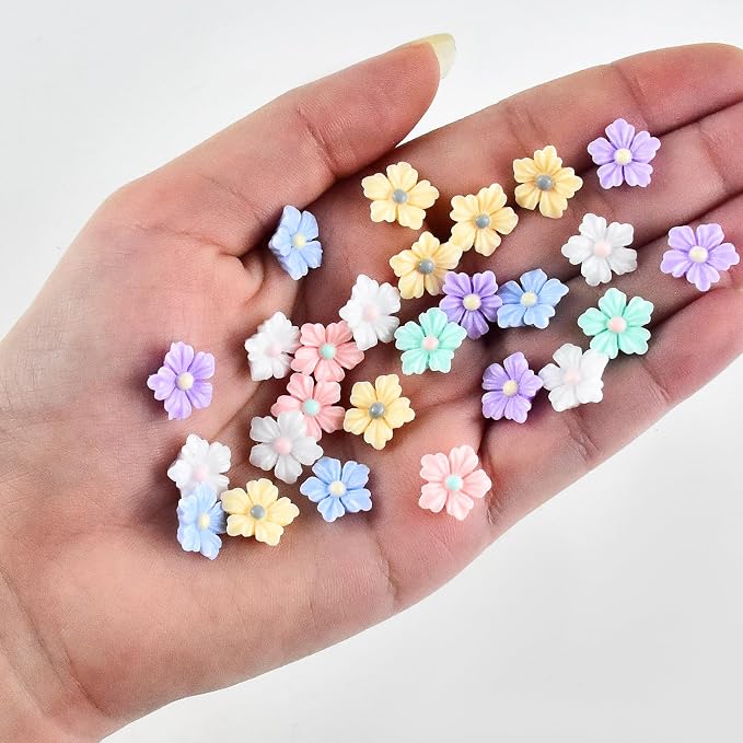 100 Pieces Tiny Flower for Dollhouse Miniatures Resin Things for Crafts Mini - Image 6