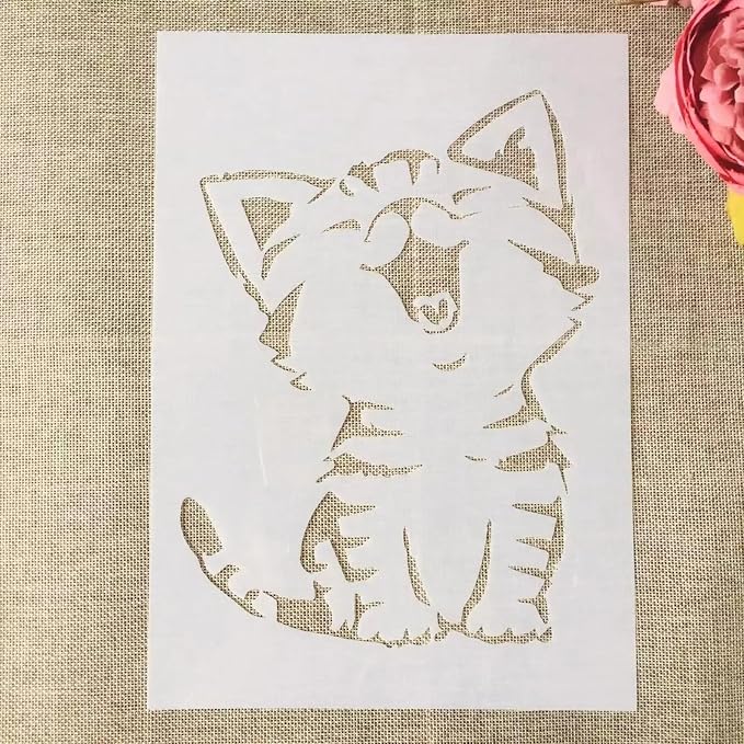 TIAMECH A4 Reusable Little Cat Stencil - Image 5