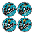 6-1/2 Inch Miter/Table Saw Blades 4pcs, 60 Teeth ATB TCT Fine Finish Wood Cutting Circular Saw Blade with 4/5|5/8 Inch Arbor