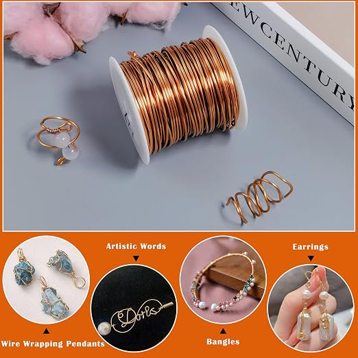 65.6 Feet Tarnish Resistant Copper Wires Electroculture Gardening Copper Wire - Image 3