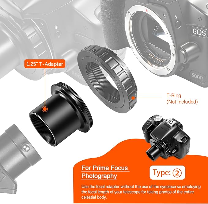 Astromania Telescope Photo Adapters, Metal Extendable Camera Adapter - Image 4