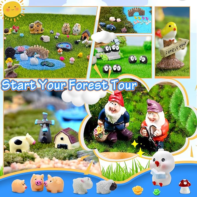 Tardigrade 200 Pieces Fairy Garden Accessories, Fairy Garden Kit, Fairy Tiny - Image 2