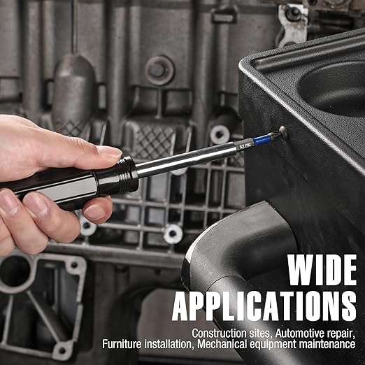 WORKPRO 16pcs PH2 Impact Phillips Screwdriver Bit Set, CNC Machined S2 Steel Tips with Magnetism, 1/4" Hex-Shank Driver Bits, 1"& 2" Long Impact Screwdriving Bits with Storage Box