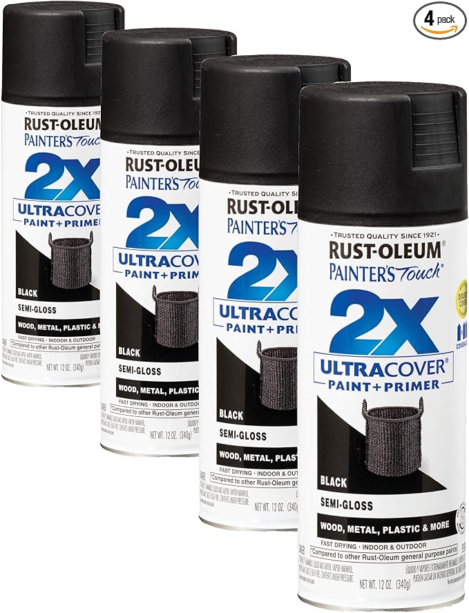 Rust-Oleum 334097 Painter's Touch 2X Ultra Cover Spray Paint, 12 oz, Semi-Gloss by Rust-Oleum