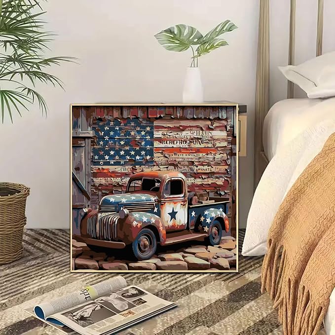 CHWGLFGG Vintage Truck Paint by Numbers Kit - Image 4