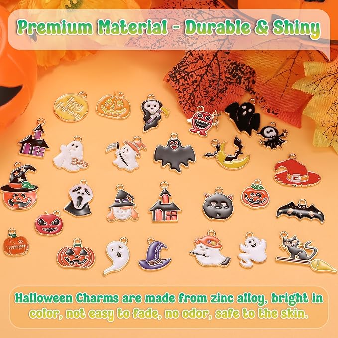 100Pcs 50 Pairs Halloween Charms - Image 4