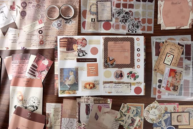 Draupnir Vintage Scrapbook Kit, Bullet Junk Journal Kit - Image 5
