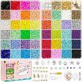 LZOUOWO 16300 4mm Glass Seed Beads by LZOUOWO