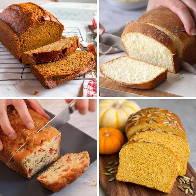 Sakolla 2 Pack Silicone Bread Loaf Molds, Nonstick Easy Release Rectangle - Image 6