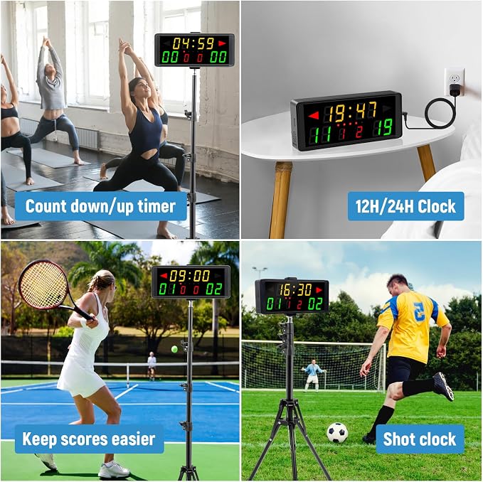 Samshow LED Electronic Scoreboard Digital Score Keeper - Image 2