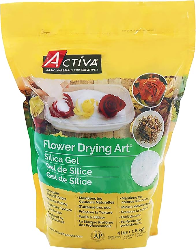 Activa Flower Drying Art Silica Gel, 4lb | Dry & Preserve Flowers by Activa