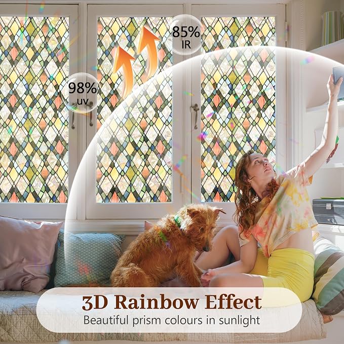 Bloss Stained Glass Window Film - Image 3