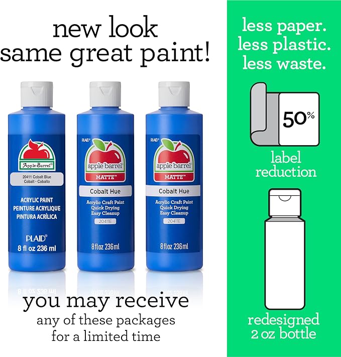 Apple Barrel Acrylic Paint in Assorted Colors, 20403 White - Image 2