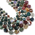 34pcs Natural Indian Agate Stone Beads by Yochus