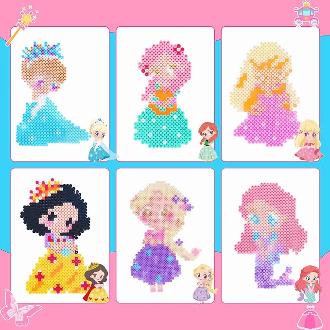 Meland Princess Fuse Beads Craft Kit - Image 3