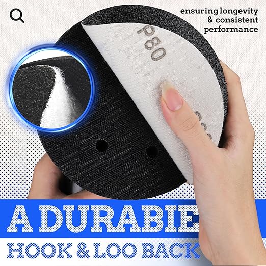 25PCS 6 inch Silicon Carbide Sanding Discs Ultra Fine Grit, Wet Dry Orbital Sander Hook and Loop Sandpaper 1000 1200 2000 3000 5000 Grit, Best for Metal, Automotive Precision Polishing