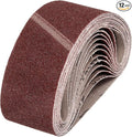HARFINGTON 3 x 18 Inch Sanding Belts, 12 Pcs 40 Grits Aluminum Oxide Abrasive Belt Sander File Belt for Woodworking, Metal Polishing, Knife Sharpener
