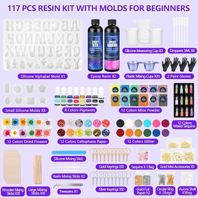 KISREL Epoxy Resin kit -18oz Clear Epoxy Resin - Image 2
