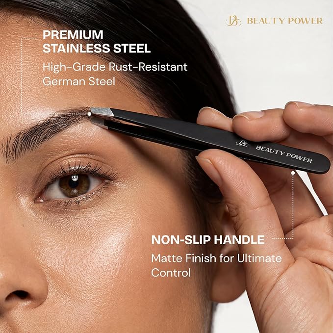Beauty Power Tweezers for Women Facial Hair: Ultra Precision Tweezers for Women - Image 4