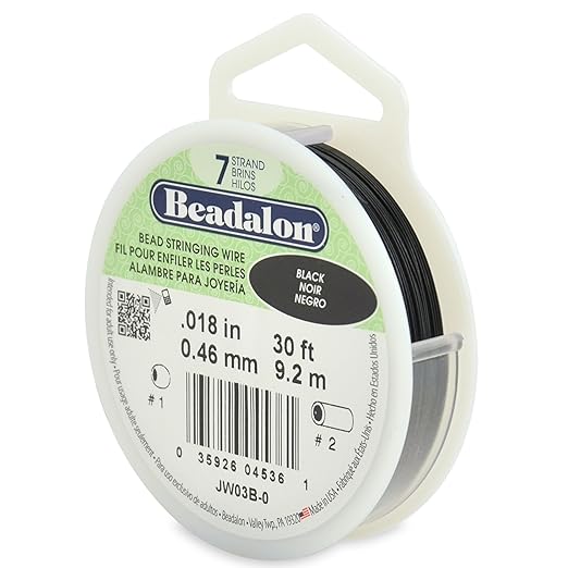 Beadalon 7-Strand Stainless Steel Beading Wire, Flexible & Durable Wire by Beadalon