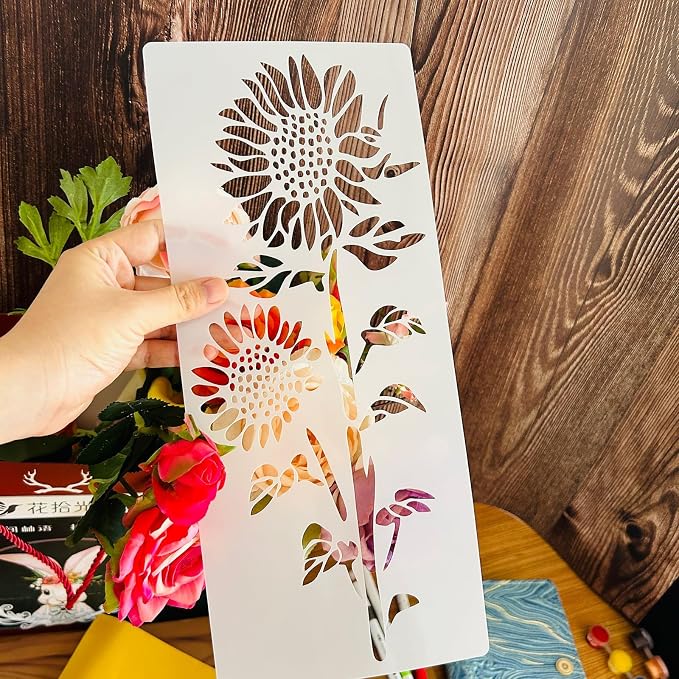Large Flower Stencils for Painting, and Windows - Image 2