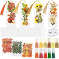 Fuyoooo 376 Pcs Pressed Flowers Bookmark Making Kit, DIY Bookmark Laminating by Liraitoya