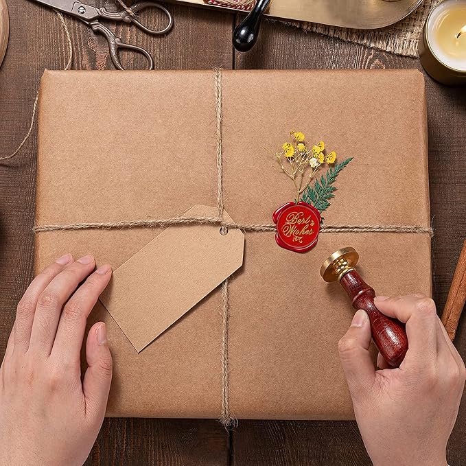 YIPLED Sealing Wax Kit, 2 Pens, Stamp Spoon and Candles - Image 5