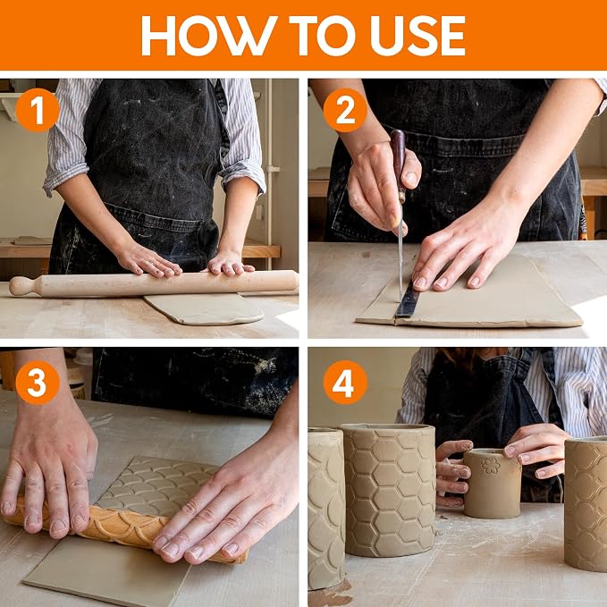 Byllstore Extra Large Clay Texture Rollers - Image 6