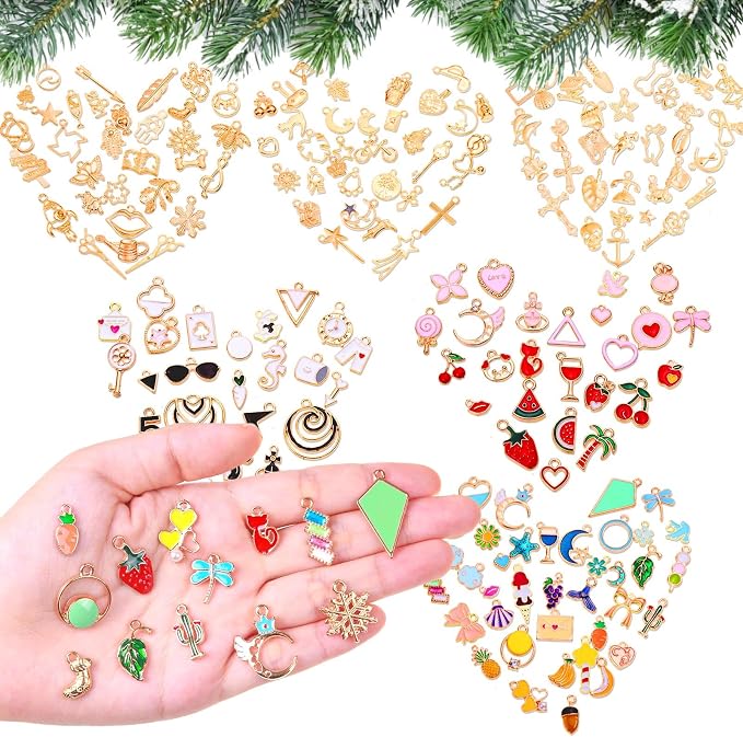200Pcs Charms for Jewelry Making - Image 6