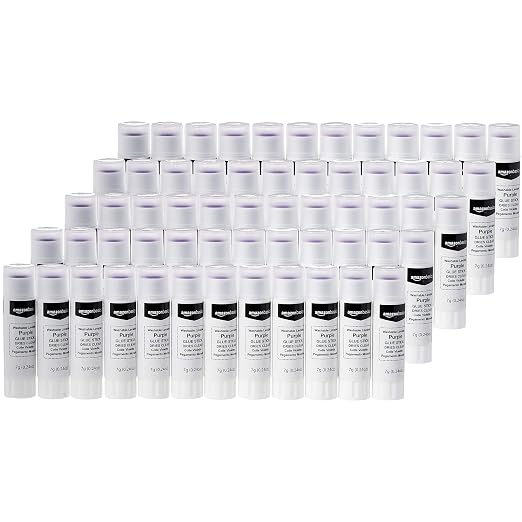 Amazon Basics Purple Washable School Glue Sticks by AmazonBasics