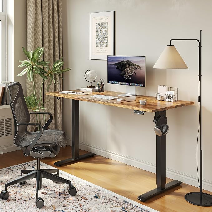 Agilestic Electric Standing Desk, 63 x 24 Inches Height Adjustable Desk - Image 2