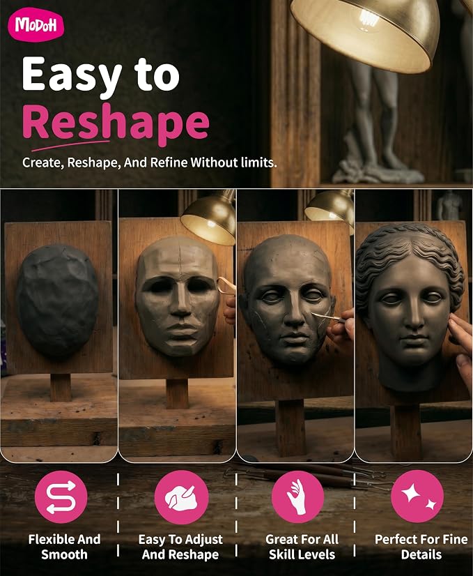 Plasticine Oil Based Non Drying Clay - Image 8