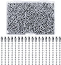 Lemonkey 100Pcs Ball Beads Chains Bulk, 4 Inch Dog Tag Metal Small Chains by Lemonkey