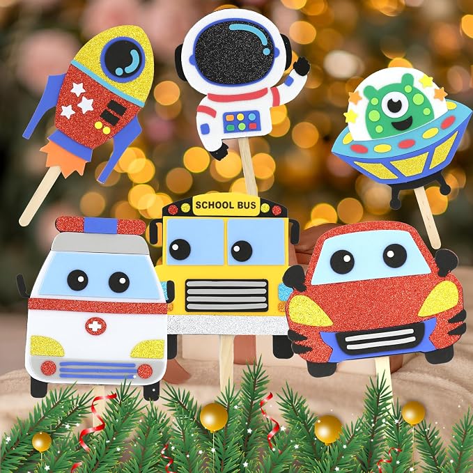 VKPI Make 6 Popstick Puppets Craft Kit - Image 5
