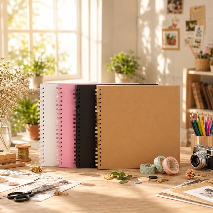DIY Scrapbook Album 10x10 Inch 40 Pages, Hardcover Kraft Paper | Photo Book - Image 9