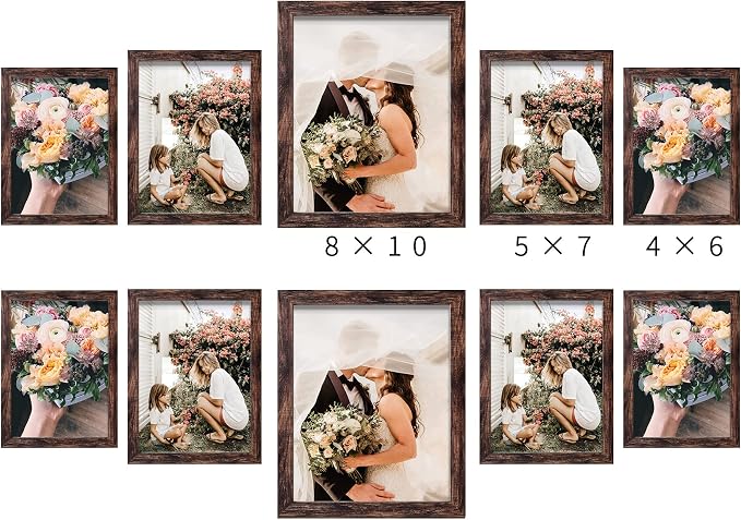 LUCKYLIFE Picture Frame Set 10-Pack, Gallery Wall Frame Collage - Image 7