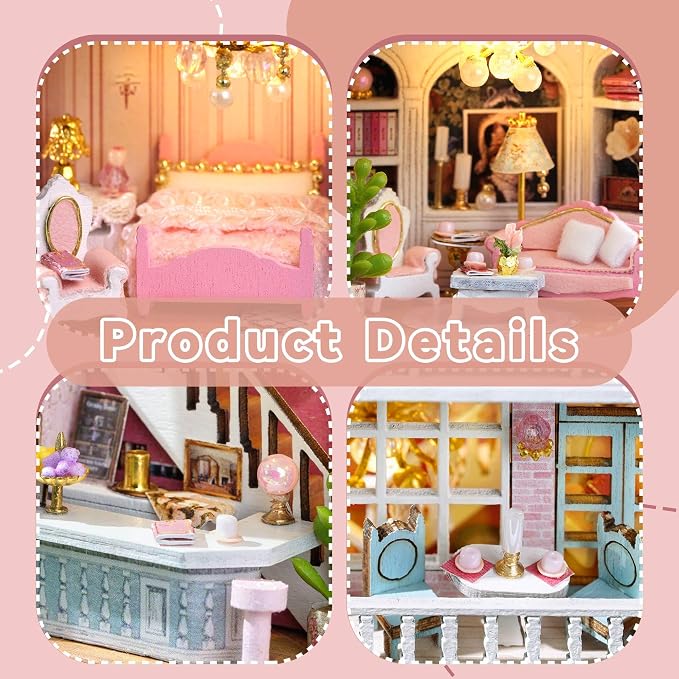 Flever Dollhouse Miniature DIY House Kit Creative Room - Image 3