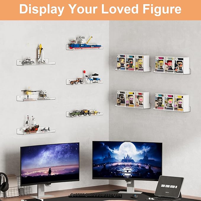 upsimples 12 Pcs 15" Acrylic Shelves - Image 5