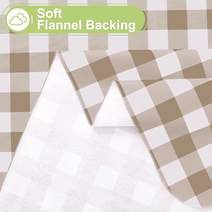 Smiry Square Table Cloth, Waterproof Vinyl Tablecloth - Image 4