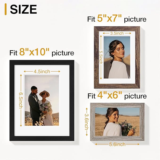 Vittanly 15 Pack Picture Frames Collage Wall Decor, Gallery Frame Set - Image 3