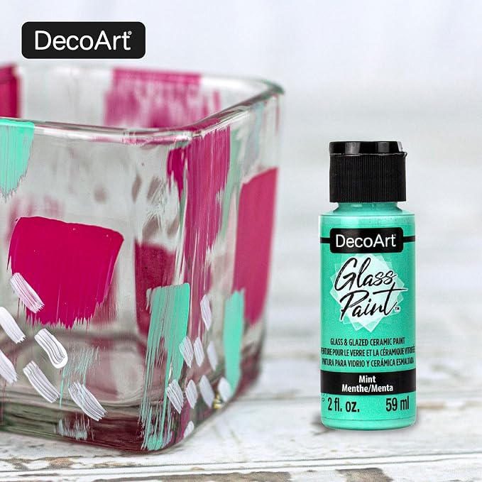 DecoArt Acrylic Glass Paint Set – Pastel Colors, 9 Bottles – Opaque Art and - Image 6