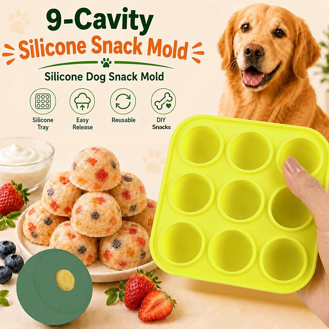 9-Cavity Silicone Freezer Dog Treat Mold - Image 5