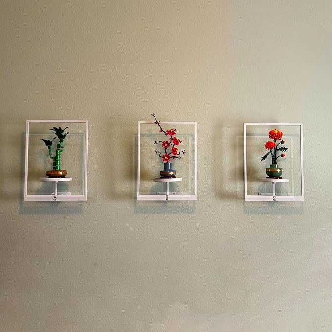 Picture Frame Wall Planters Set of 3, Modern Metal Hanging Shelves - Image 8