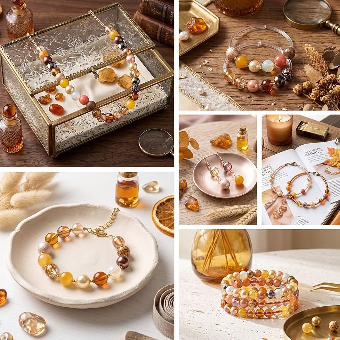 DUQGUHO 8mm Champagne Gold Beads - Image 6