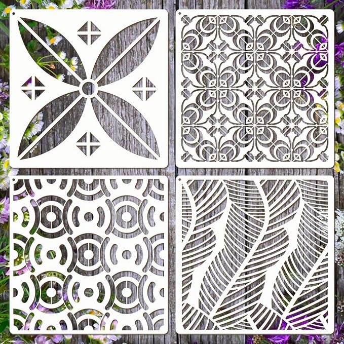 Wall Stencils for Painting Large Pattern, Exquisite Geometric Designs for Wall by Felixcraft-DIYDreamscape
