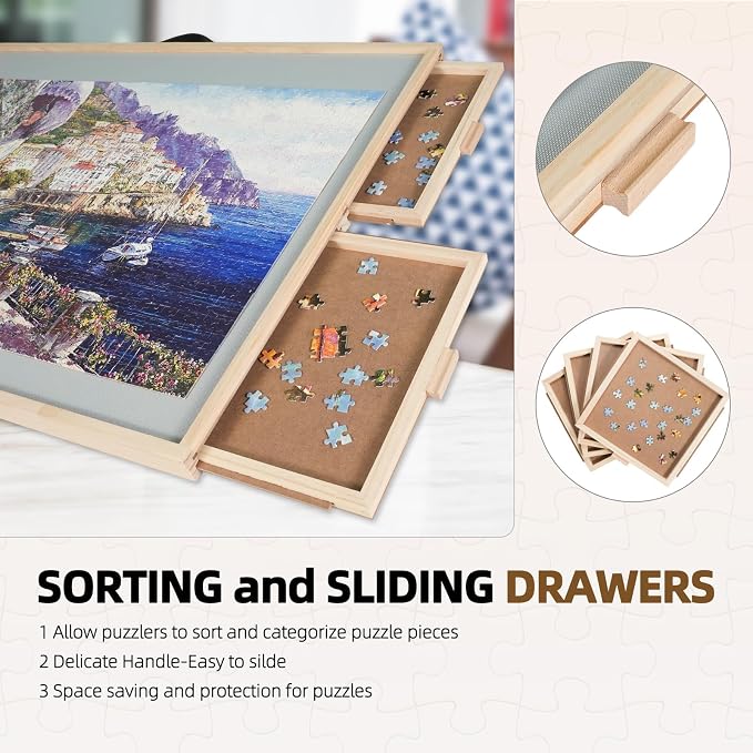 ALL4JIG 2000 Pieces 2-in-1 Tilting&Rotating Puzzle Board - Image 4