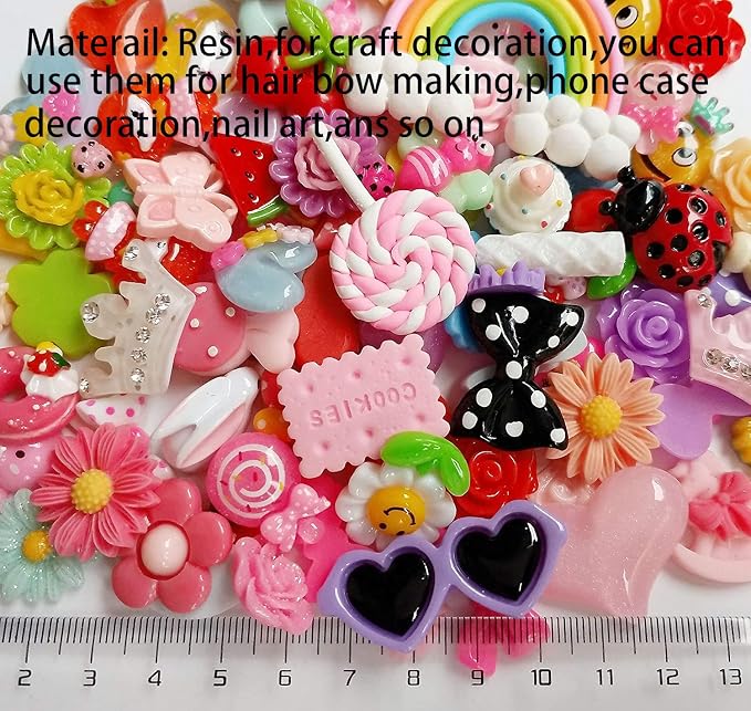 Chenkou Craft 50pcs Lots Mix Assort Easter DIY Flatbacks Resin Flat Back - Image 2