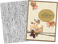 3D Textured Embossing Folders for Card Making, Wooden Lace Plastic Embossing by Estivaux